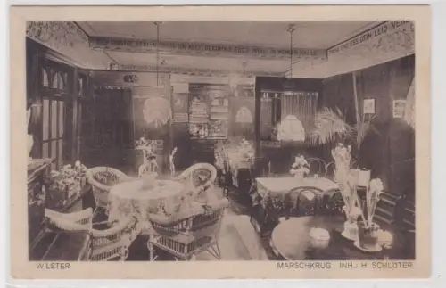 909658 Ak Wilster Gasthaus Marschkrug Inhaber H.Schlüter 1929
