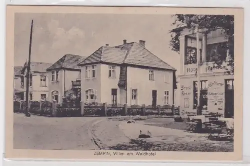 909642 Ak Zempin Villenam Waldhotel um 1940