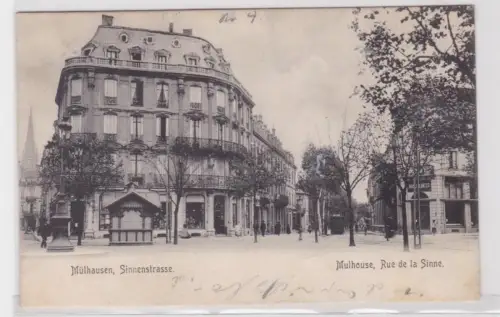 910689 Ak Mülhausen im Elsass Sinnenstrasse 1905
