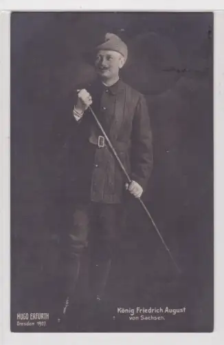 76072 Ak König Friedrich August von Sachsen 1909