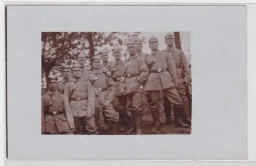 58404 Foto Ak Erfurt Grppe Soldaten mit Pickelhaube 1912