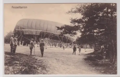 908900 Ak Westlicher Kriegsschauplatz Fesselballon um 1917