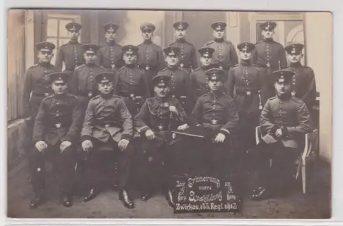 909252 Foto Ak Soldaten Kgl. Sächs. Reserve-Infanterie-Regiment Nr. 133, Zwickau