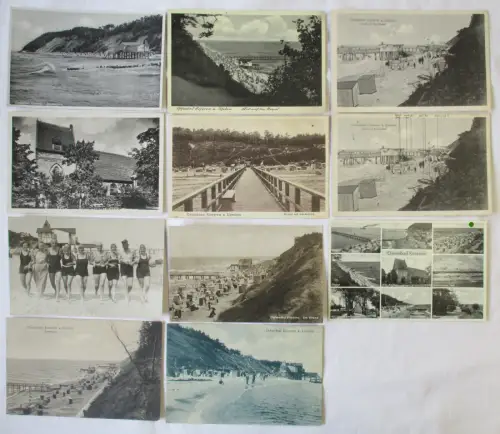 909413 AK 11x Ostseebad Koserow Orts - und Strandansichten 1912 bis 1956