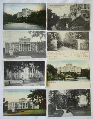 909418 AK 8x Putbus auf Rügen Ortsansichten 1903 bis 1954