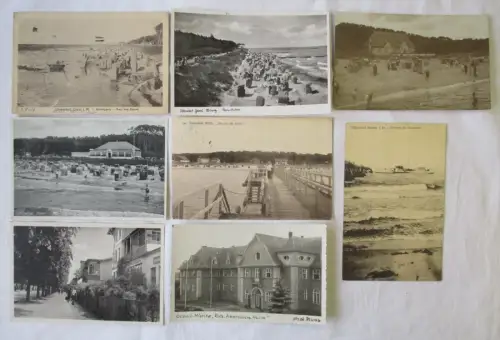 909425 AK 8x Ostseebad Graal Müritz Orts- & Strandansichten 1913 bis 1938