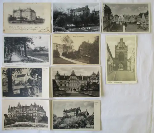 909427 AK 7 x Güstrow Ortsansichten 1905 bis 1955