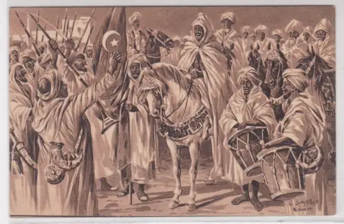 908773 Feldpost Ak die Verkündigung des heiligen Krieges 1915