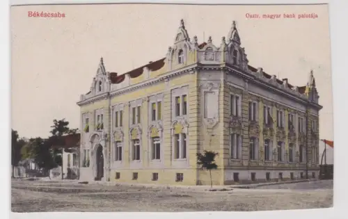 909058 Ak Békéscsaba Ungarn Osztr. magyar bank palotája 1918