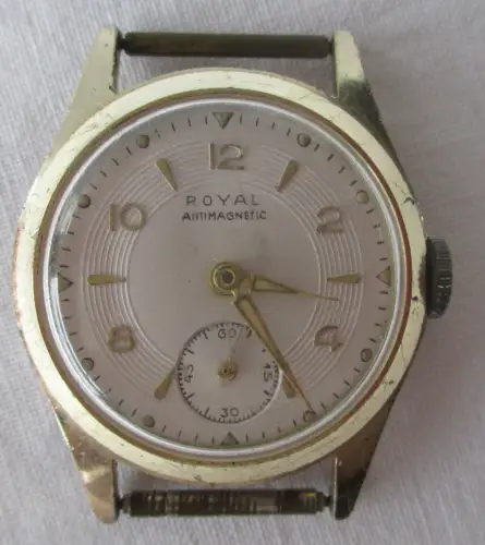 mechanische Vintage Armbanduhr Marke Royal mit kleiner Sekunde  (168219)