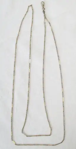 elegante vergoldete Taschenuhrkette Uhrkette Union Länge 130 cm (167539)
