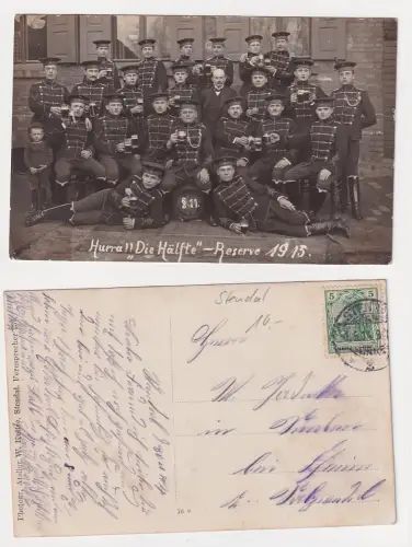 909291 Foto Ak Stendal Infanterie-Regiment 72, 4. Magdeburgisches, Reserve 1915
