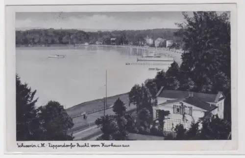 74851 Ak Schwerin Mecklenburg Zippendorfer Bucht vom Kurhaus aus 1943