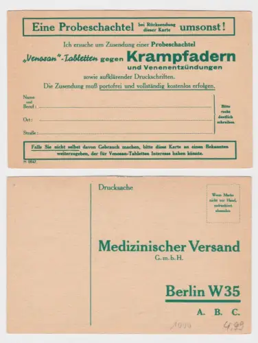 901886 Postkarte Werbung Venosan Medizinischer Versand Berlin um 1960