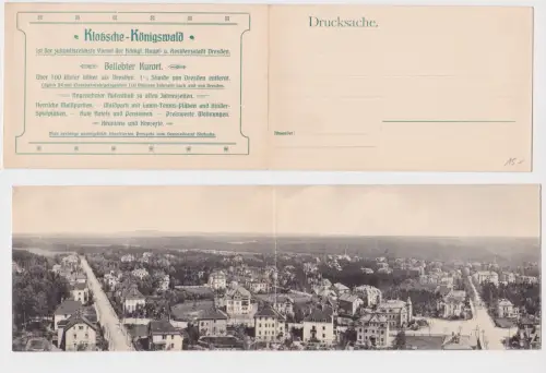 41479 Klapp-Ak Klotzsche-Königswald Kurort bei Dresden um 1920