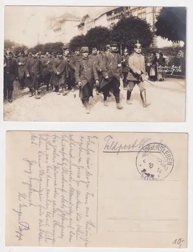 908825 Foto Ak Ohrdruff Gefangene Soldaten im 1. Weltkrieg 1914