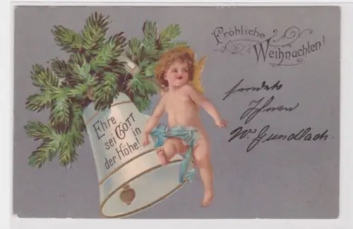 53522 Ak Fröhliche Weihnachten! - Ehre sei Gott in der Höhe! 1904