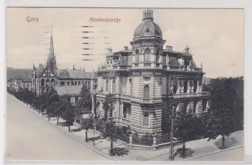 908813 Ak Gera - Adelheidstraße mit Villen 1916