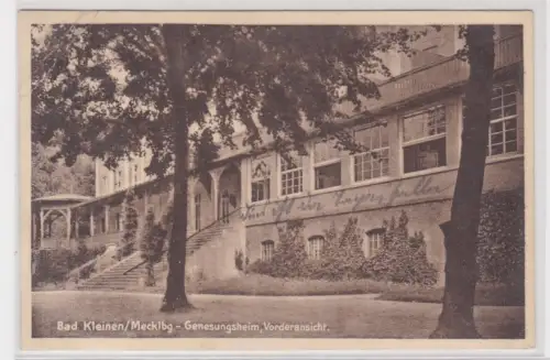 910614 AK Bad Kleinen Mecklenburg - Genesungsheim, Vorderansicht 1927