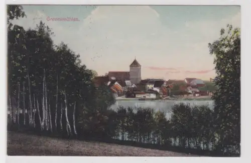 910624 AK Grevesmühlen - Totalansicht vom Wald aus 1909