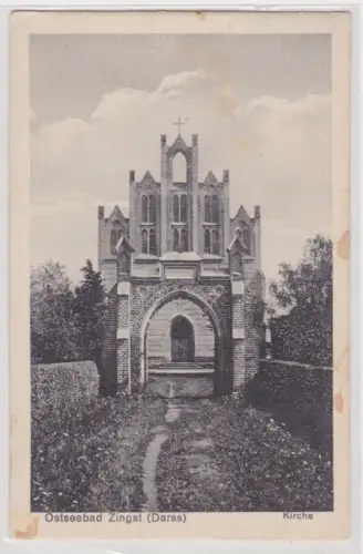 910623 AK Ostseebad Zingst (Darss) - Kirche, Vorderansicht 1933