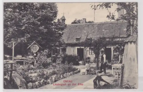 910771 AK Laubegast an der Elbe - Engau Ausstellung, Weinstube & Café 1907