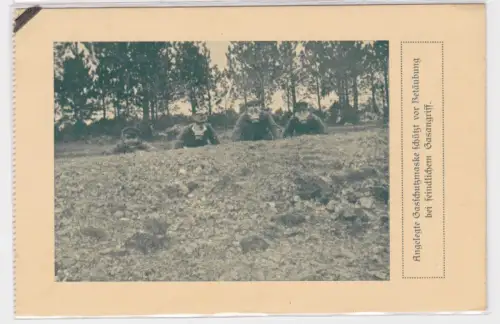 910190 AK Angelegte Gsschutzmaske schützt vor Betäubung b feindlichen Gasangriff