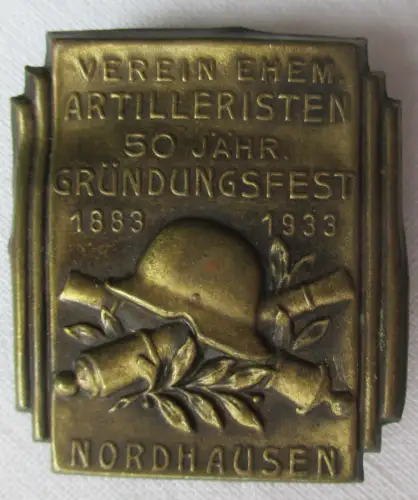 Abzeichen Verein ehemaliger Artilleristen Gründungsfest Nordhausen 1933 (114473)