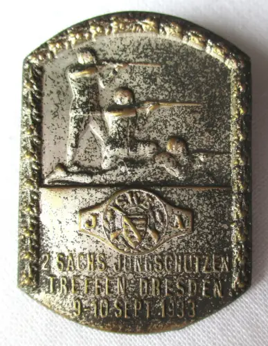 seltenes Abzeichen sächsisches Jungschützen Treffen Dresden 1933 (118839)