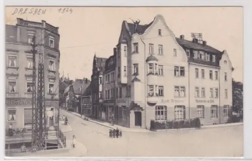 909835 AK Dresden - Kolonial-Geschäft m. Köhler, "Stadt Dresden" Restaurant 1924