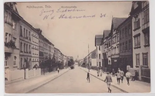 95215 Ak Mühlhausen in Thüringen Weinbergstrasse 1925