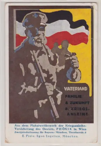 910756 Reklame AK Kaiserl. kgl. privil. Lebensversicherungsges. Phönix 1918