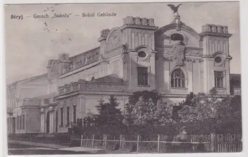 900564 Feldpost AK Stryj - Gmach "Sokola", Sokol Gebäude 1915
