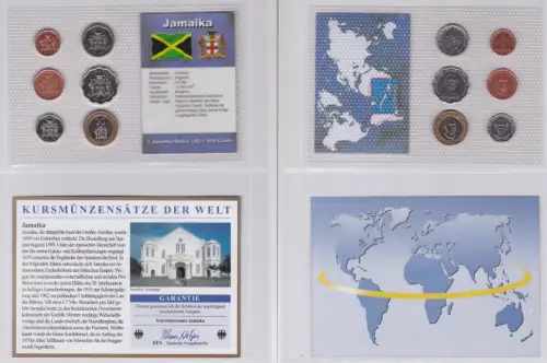 KMS Kursmünzensätze der Welt KMS 6 Münzen Jamaika Dollar im Blister (114668)