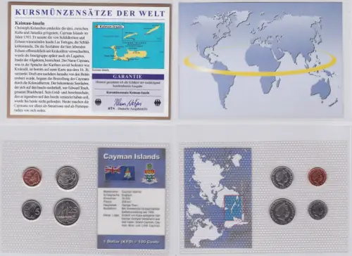 KMS Kursmünzensätze der Welt KMS 4 Münzen Cayman Islands im Blister (116346)