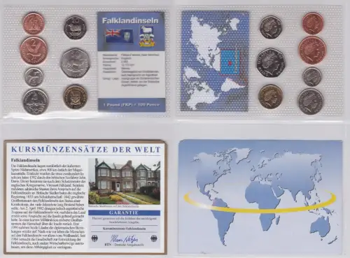 KMS Kursmünzensätze der Welt KMS 7 Münzen Falklandinseln im Blister (118297)