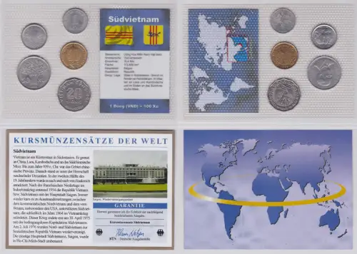 KMS Kursmünzensätze der Welt KMS 5 Münzen Südvietnam Dong im Blister (125495)