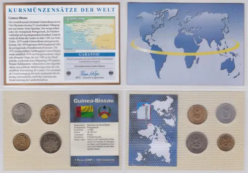 KMS Kursmünzensätze der Welt KMS 4 Münzen Guinea-Bissau im Blister (129920)