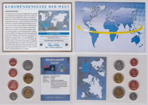 KMS Kursmünzensätze der Welt KMS 7 Münzen Stoltenhoff Insel im Blister (127228)