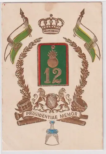 905274 Präge Ak Dresden Kgl. Sächs. 1. Feld-Artillerie-Regiment Nr.12