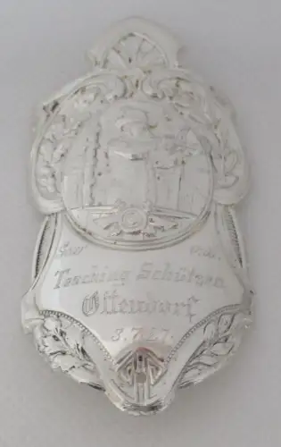 seltener Stocknagel Silber Tesching Schützen Ottendorf 3.7.1927 (137492)