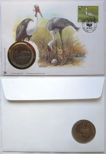 Numisbrief  30 Jahre WWF 1986 Störche  (140978)