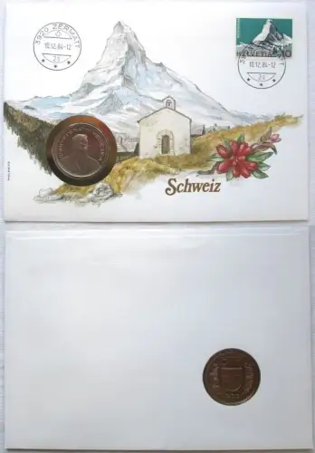 Numisbrief mit 5 Franken Münze Schweiz 1983 Stgl. (147055)