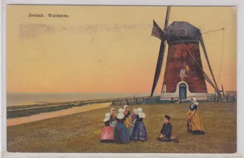 910313 Feldpost Ak Zeeland Halbinsel Walcheren - Niederlande 1918