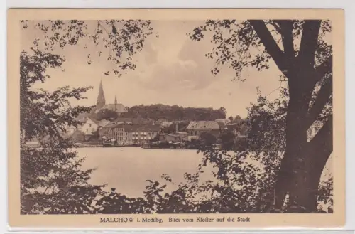 910495 Ak Malchow i. Meckl. - Blick vom Kloster auf die Stadt 1925