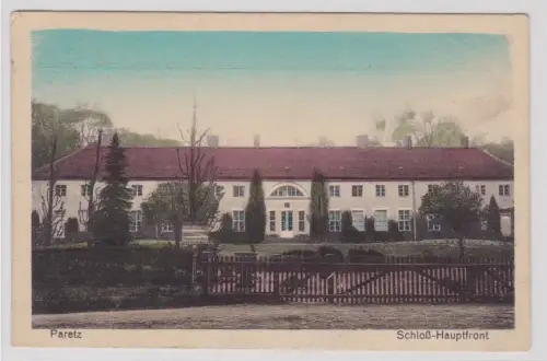910496 Ak Paretz - Blick auf die Schloß-Hauptfront um 1920