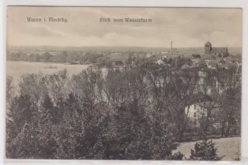 910502 Ak Waren i. Mecklenburg - Blick vom Wasserturm 1913