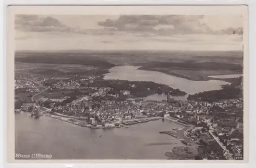910503 Feldpost Ak Waren (Müritz) - Luftaufnahme 1942