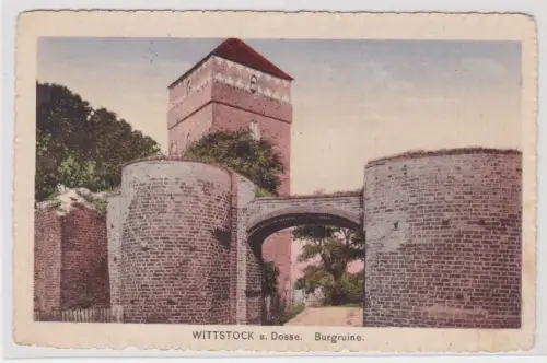 910506 Ak Wittstock a. Dosse - Burgruine 1917