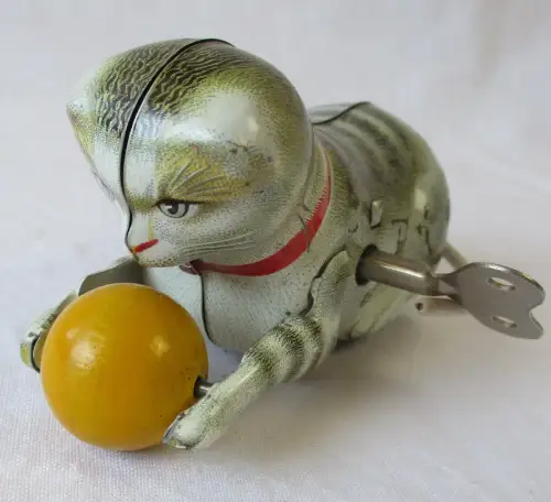 mechanisch. Blechspielzeug Köhler Katze Made in US-Zone Germany original(133926)